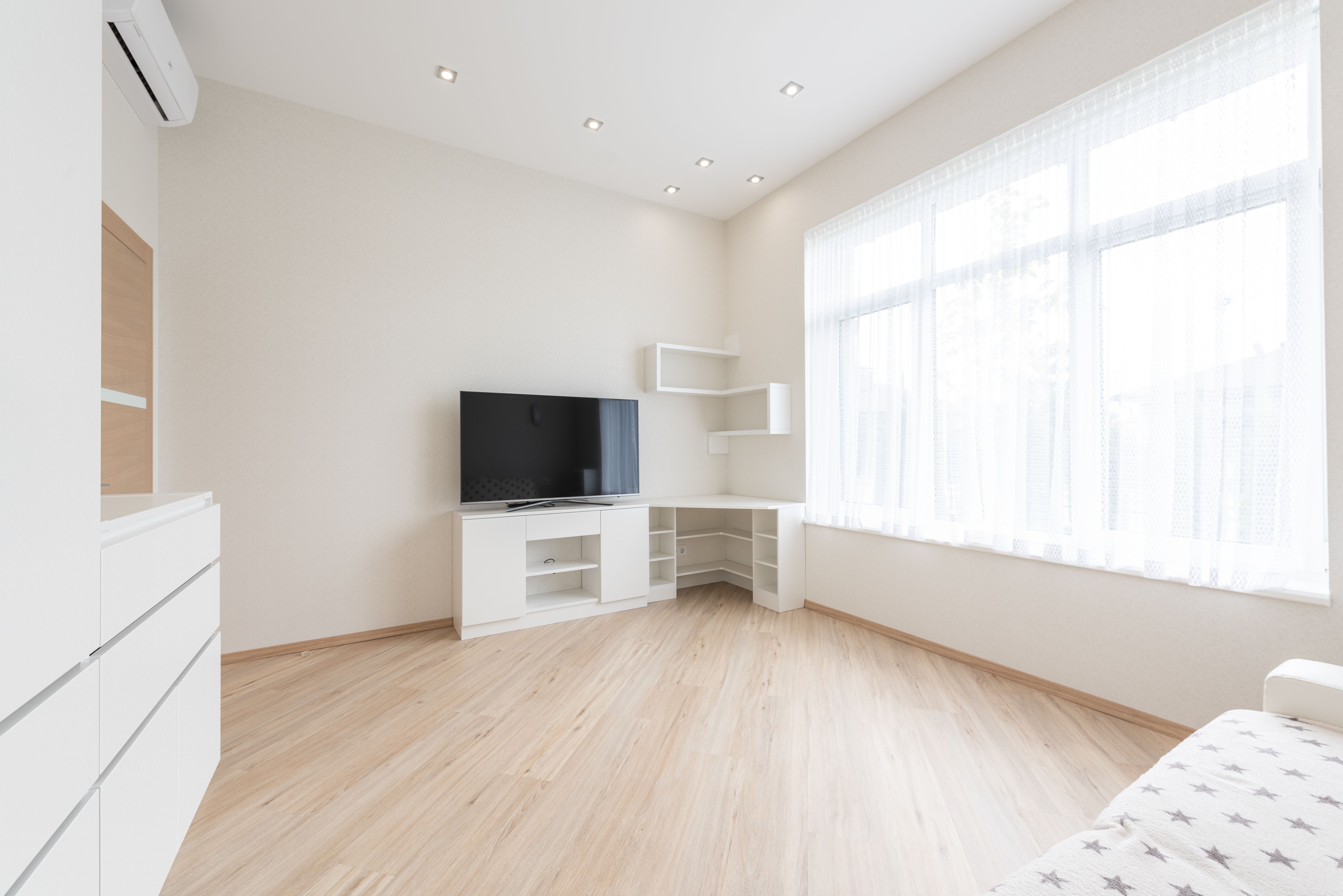Flooring samples presented during a shop-at-home appointment