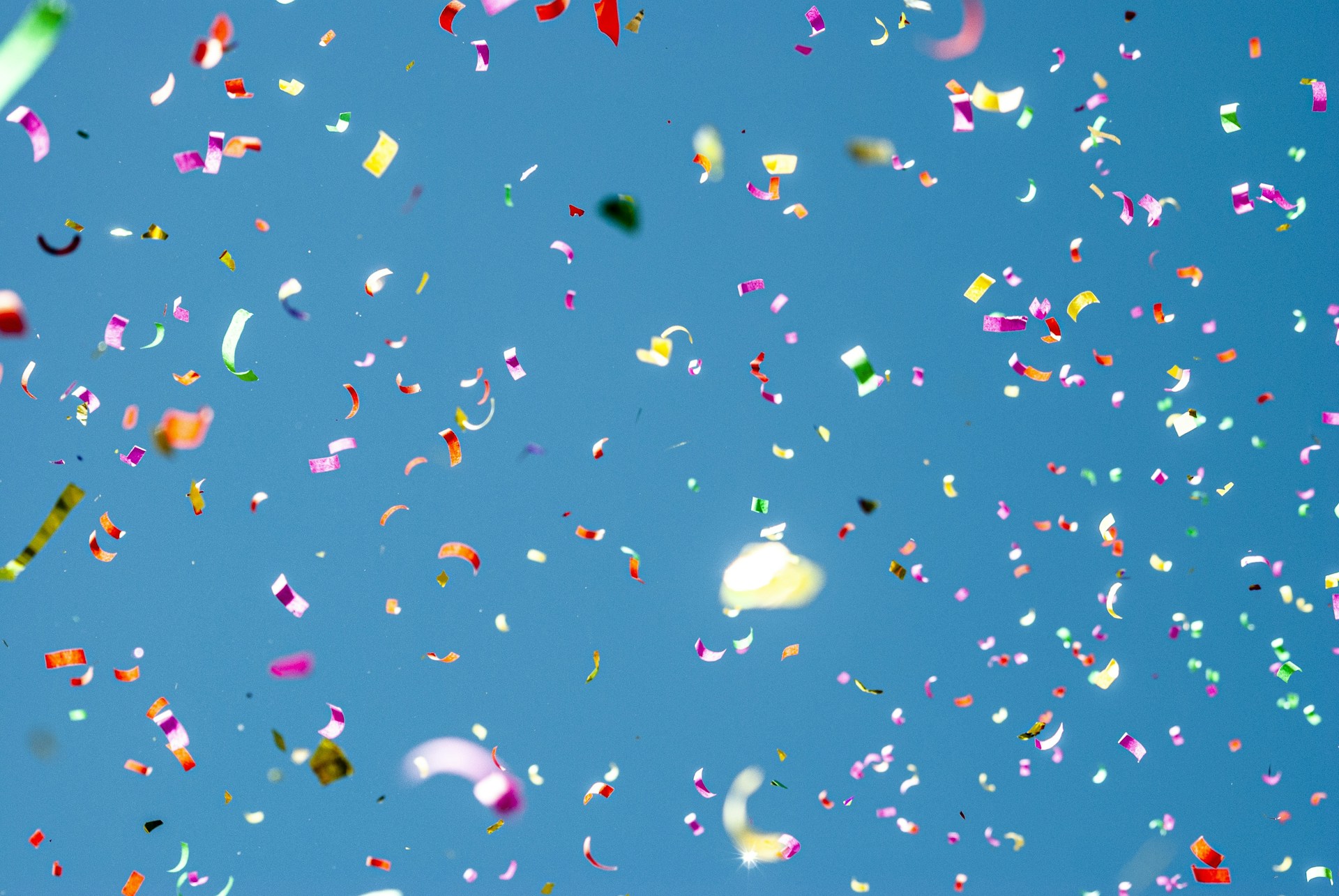 Celebratory image of confetti