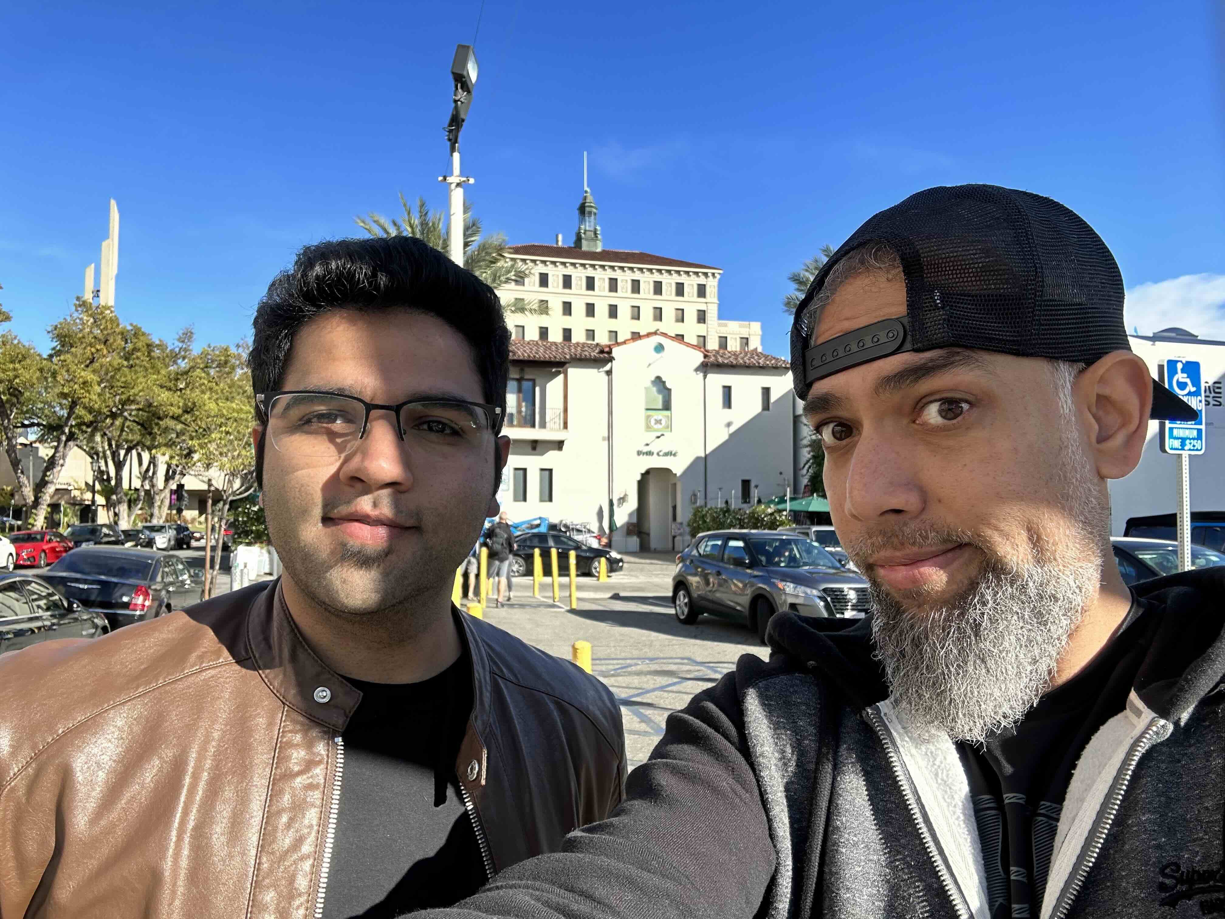a building with trees and plants