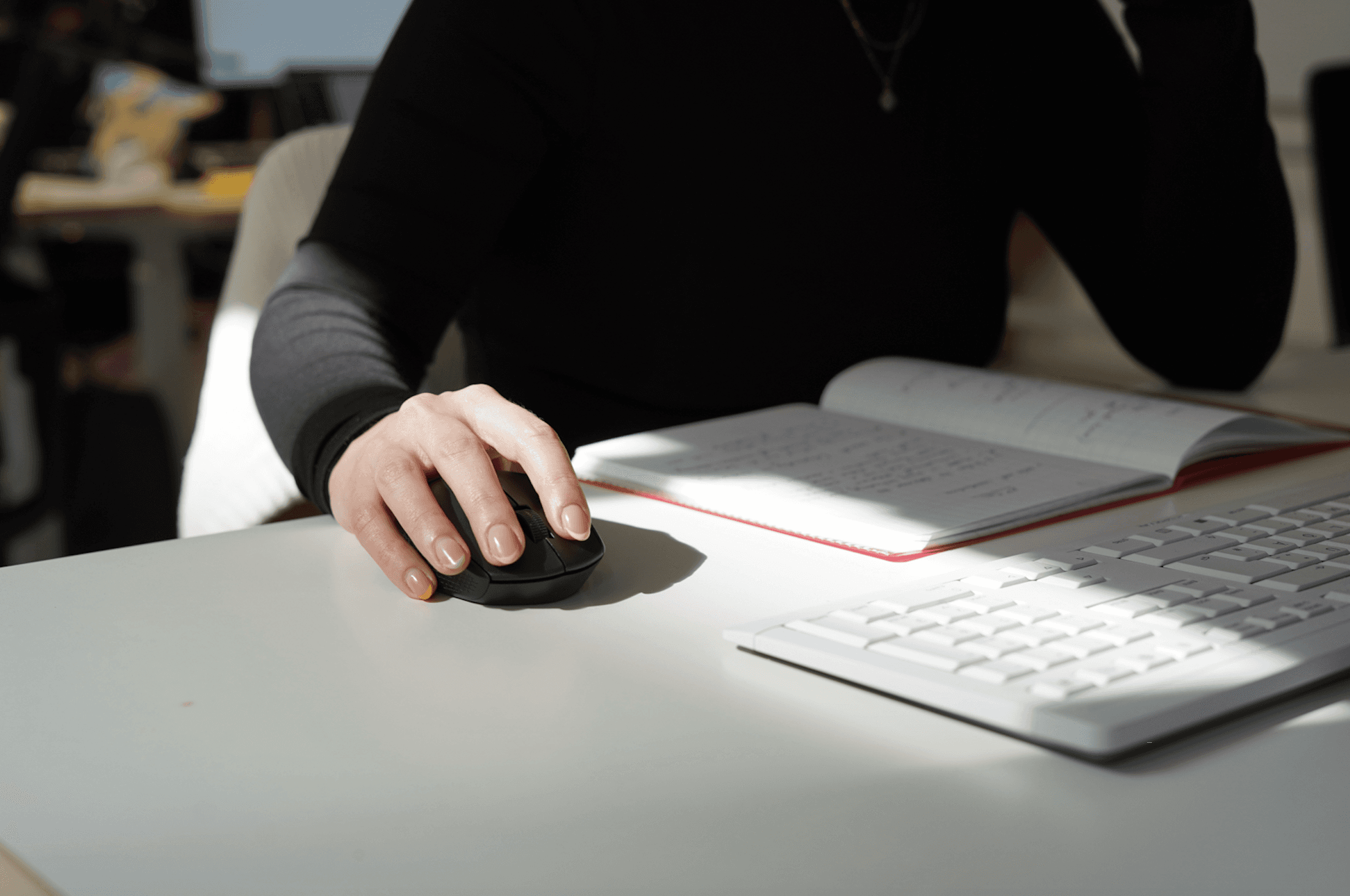 a laptop on a desk with code on the screen