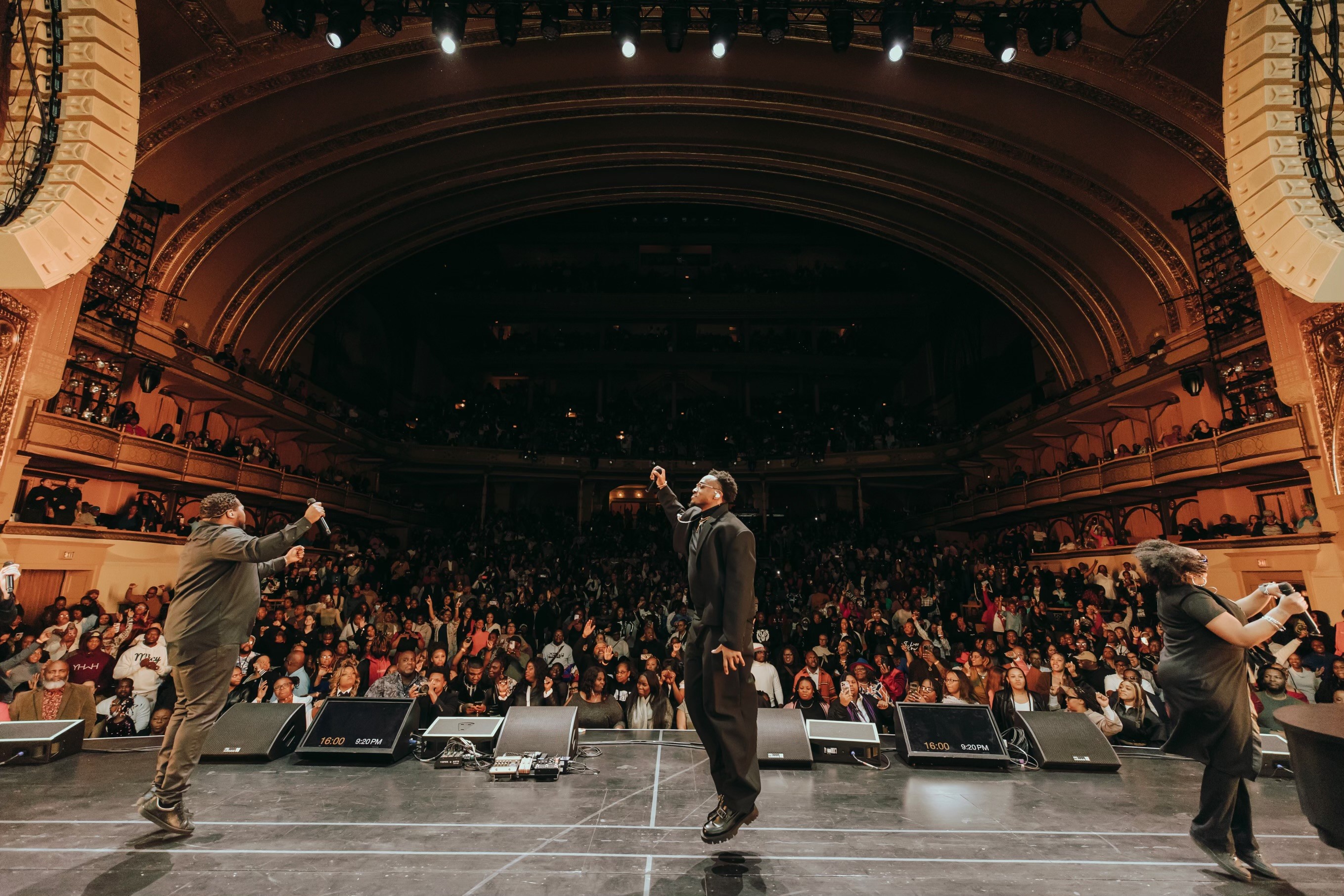 Jonathan McReynolds in conversation with community members