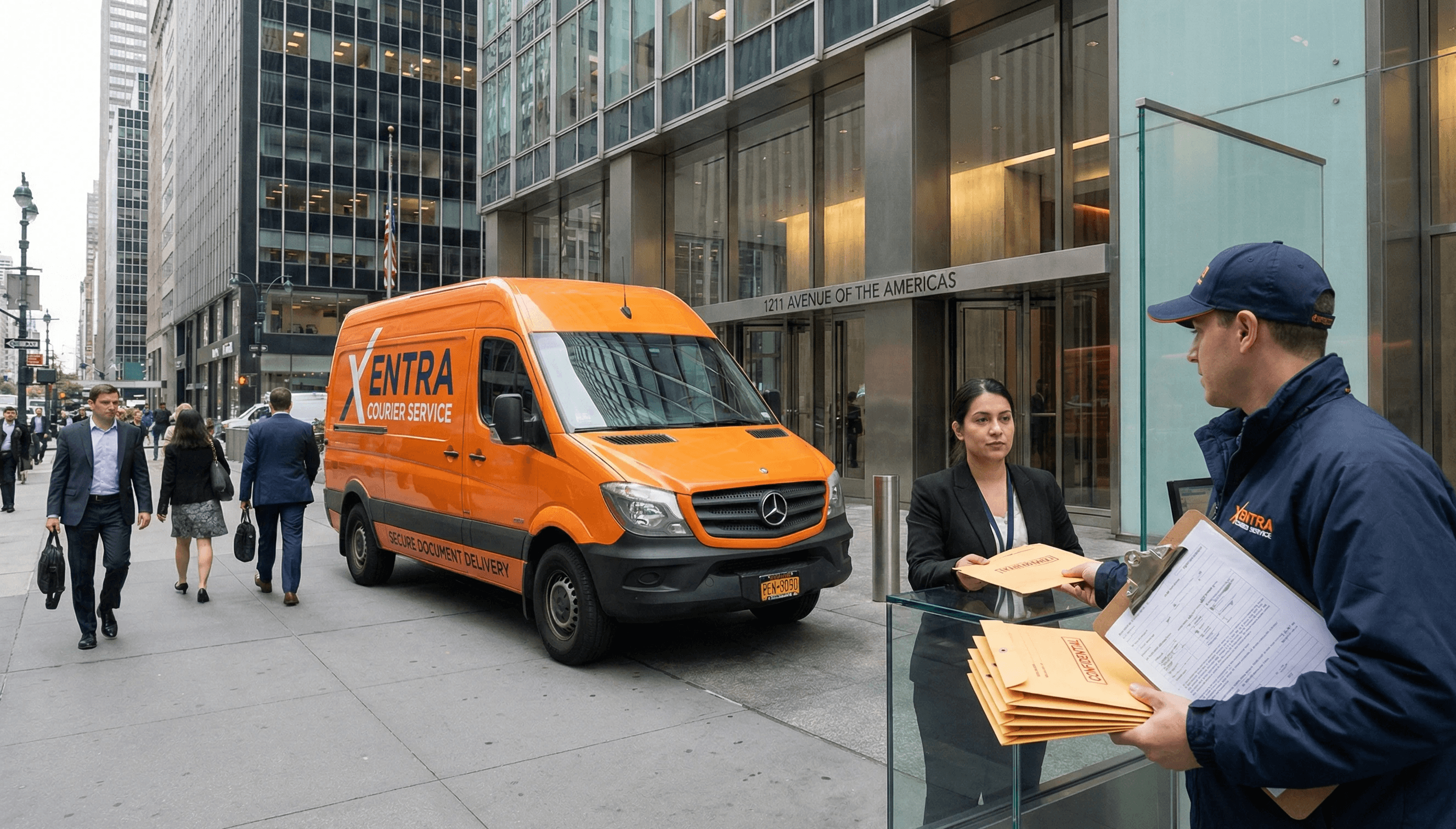 confidential document courier delivery in NYC