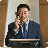 Concierge responding to call