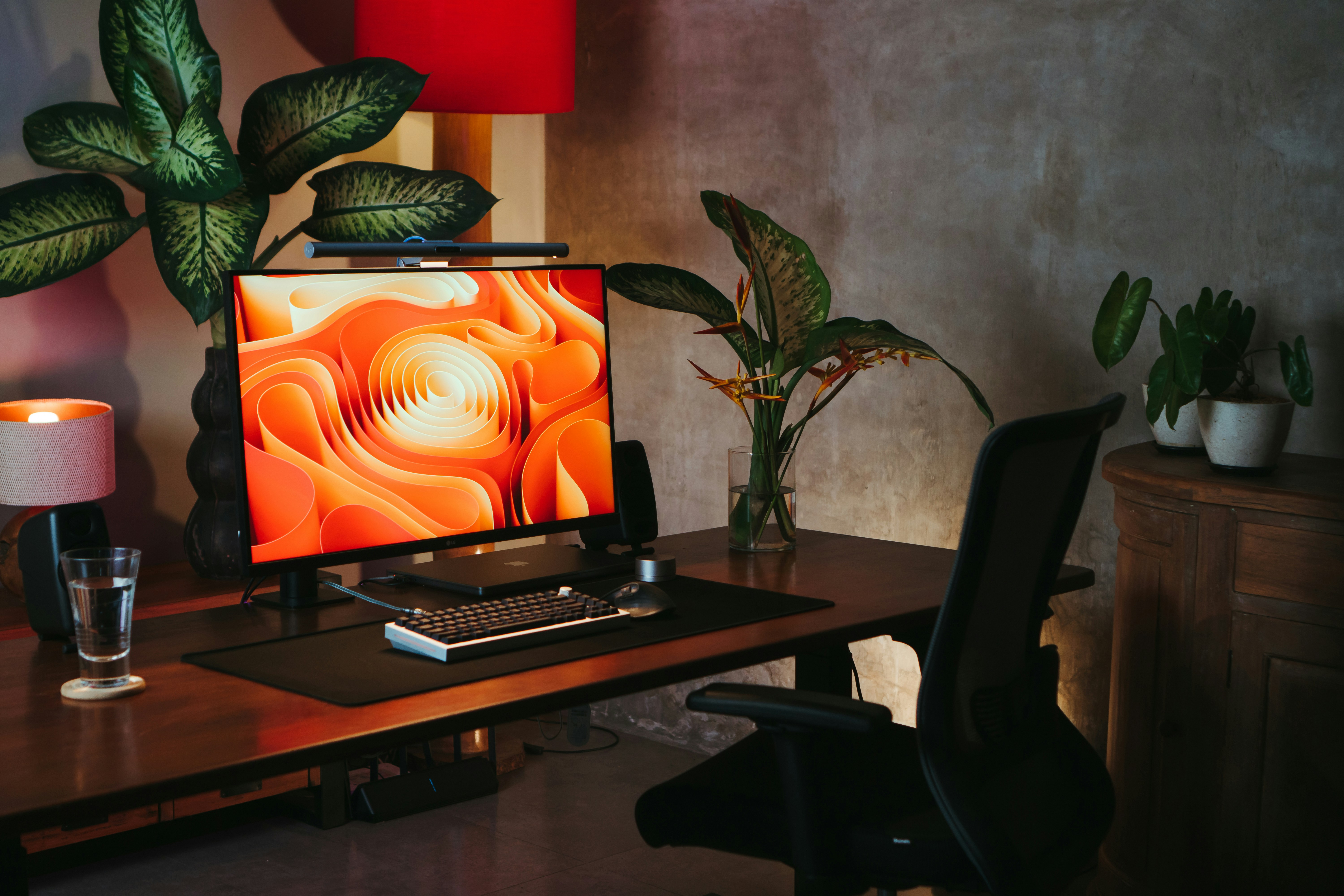 a laptop on a desk