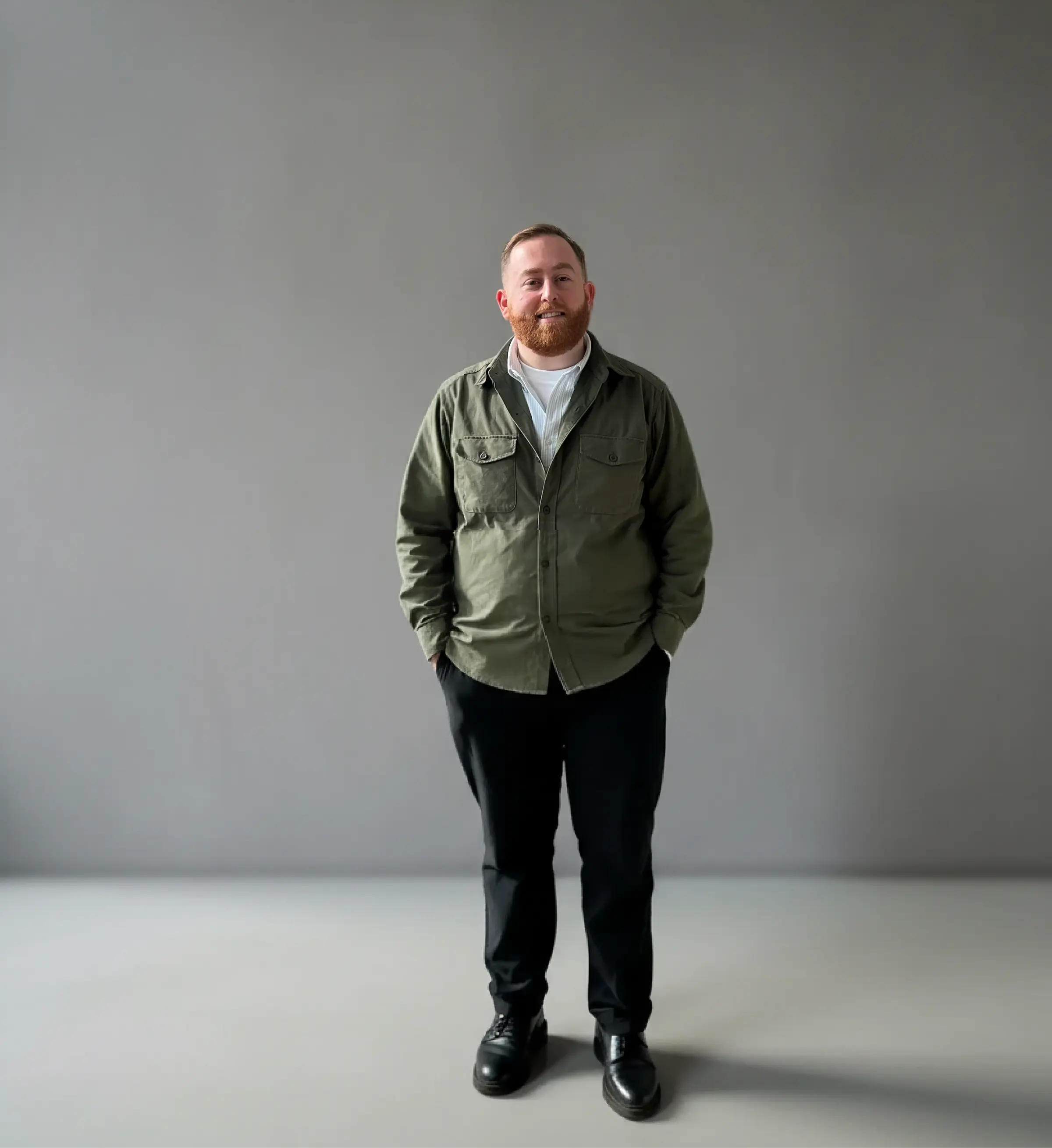 Portrait of portfolio creator – front view