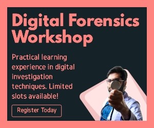 Forensic workshop conference banner