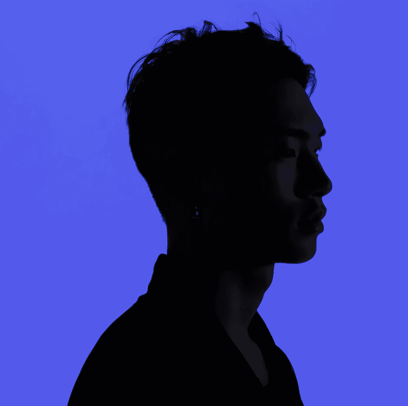 Man Wearing Black Coat