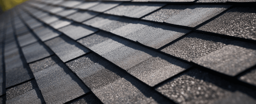 a man in a yellow shirt is working on a roof