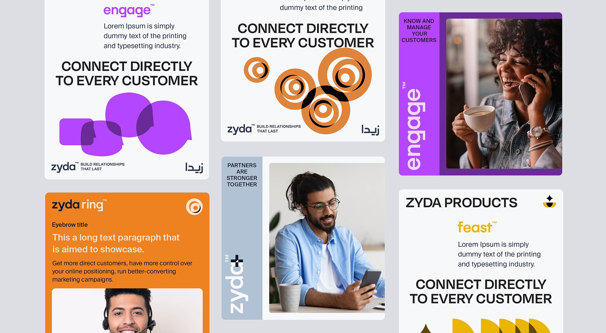 socia media posts design