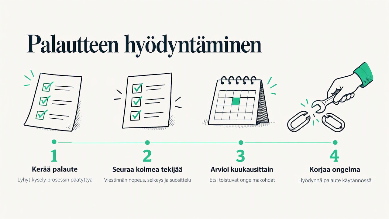 Palautejärjestelmät ja niiden hyödyntäminen sitoutumisen vahvistamiseksi — overview diagram