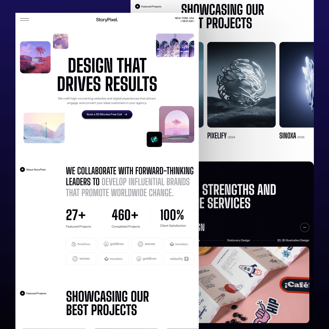 framer creative agency template