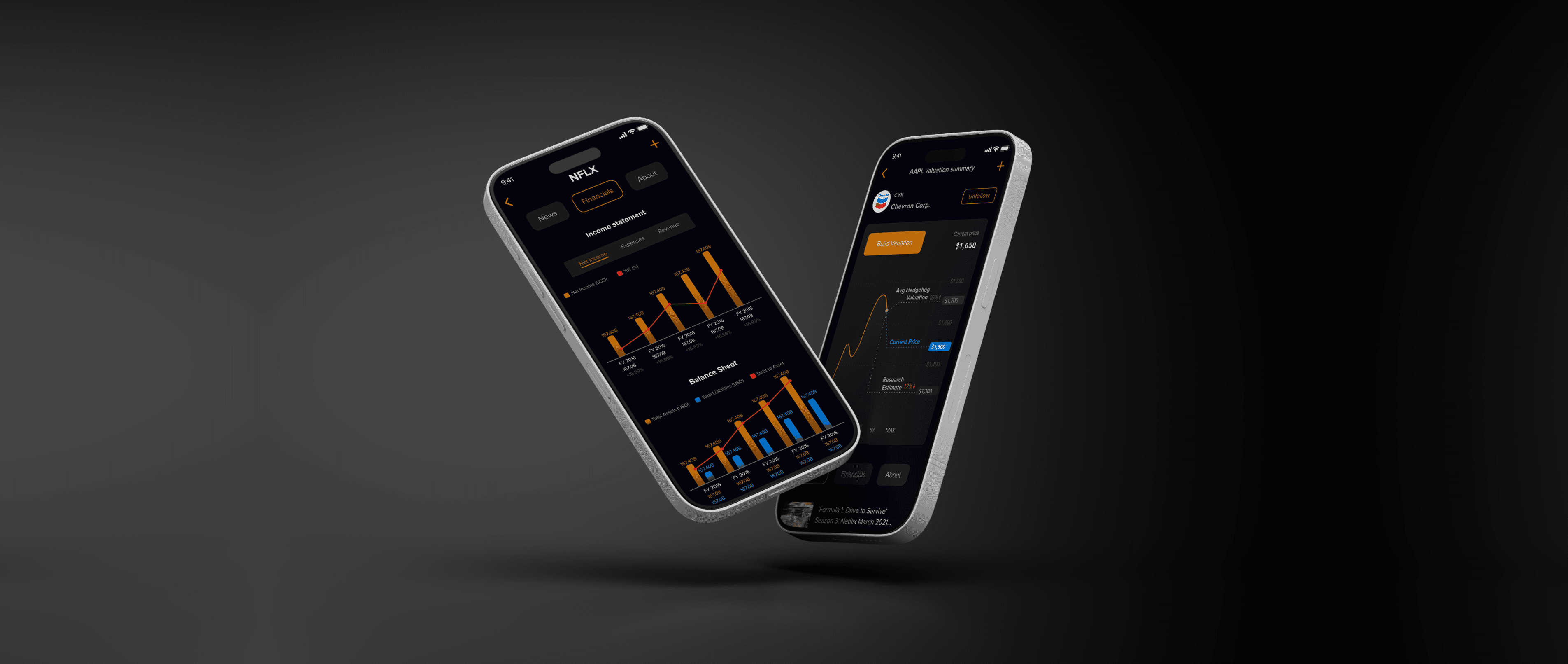 Hedgehog – Financial Modeling App UI Cover for Retail Investors