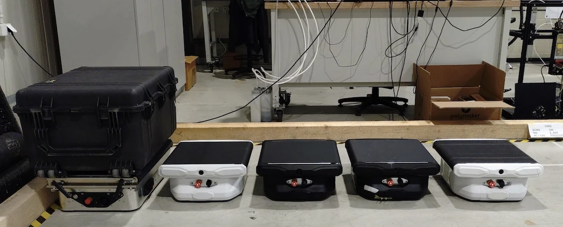 Sorting robot various models during development