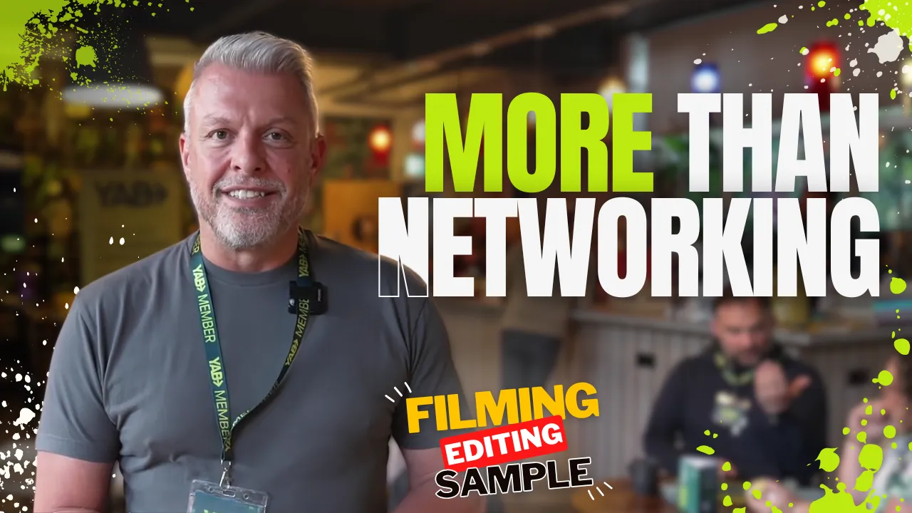 Professional business testimonial video filmed in Manchester, showcasing high-quality videography and natural on-camera presentation