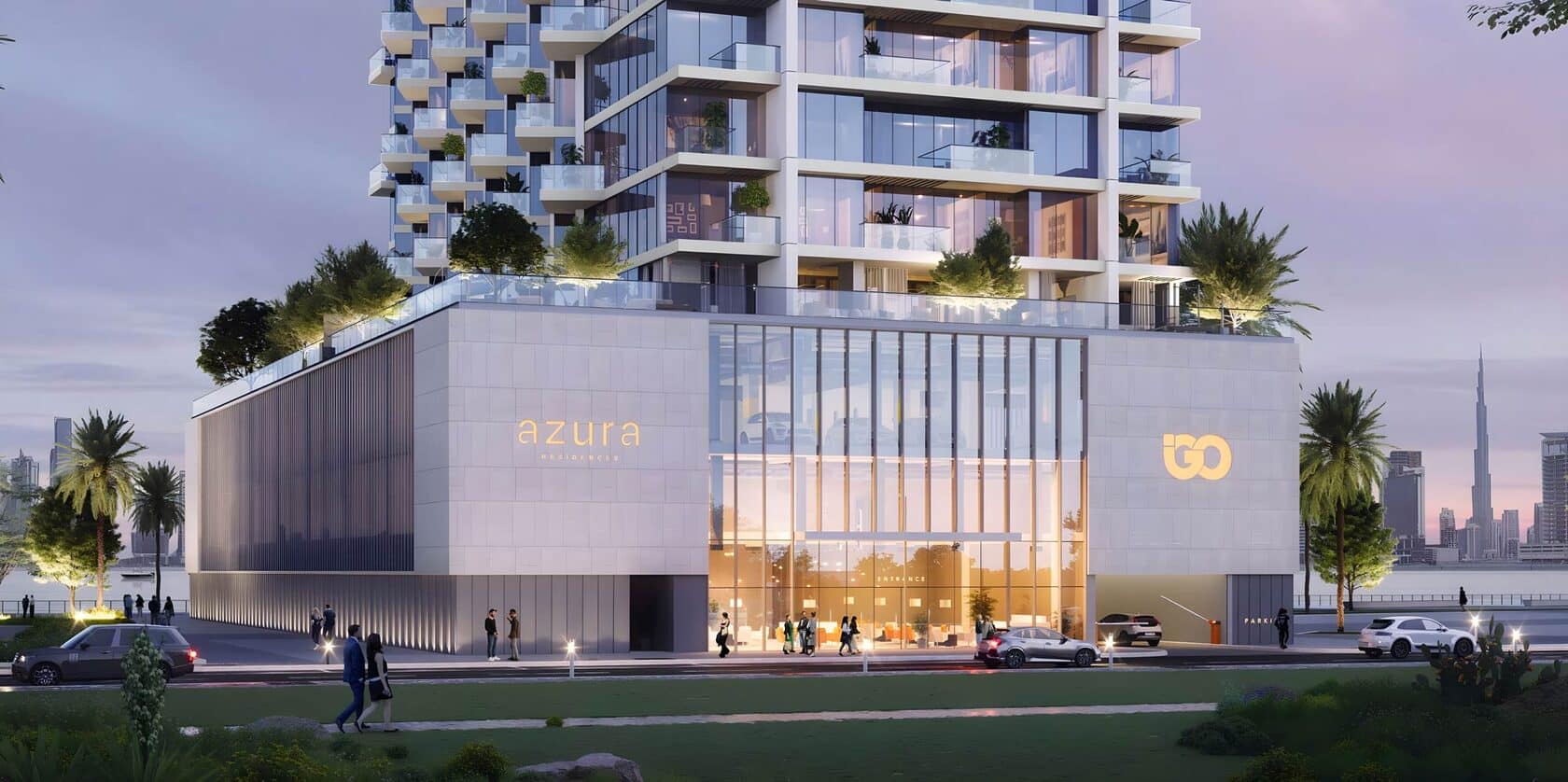 The base of Azura Residences.