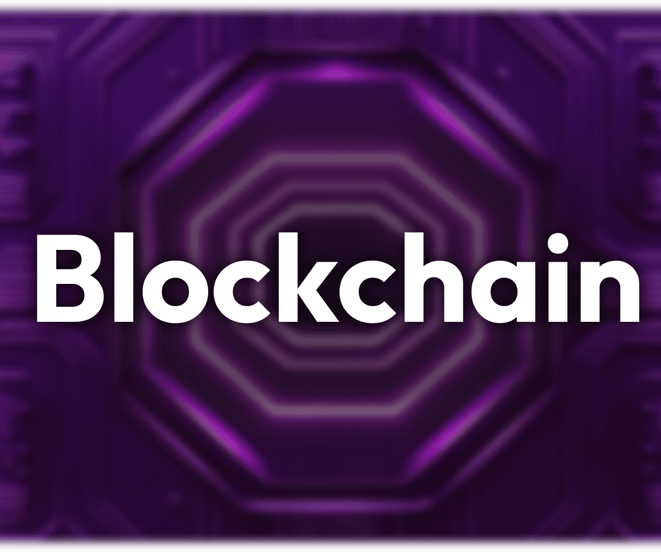  Engaging sign labeled ‘Blockchain,’ directing visitors to the blockchain page for information about blockchain technology and innovations.