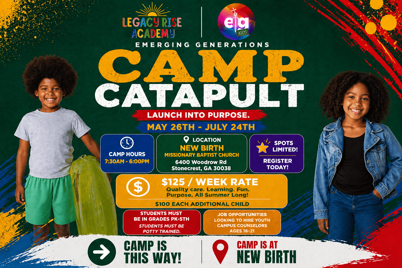 Camp Catapult flyer