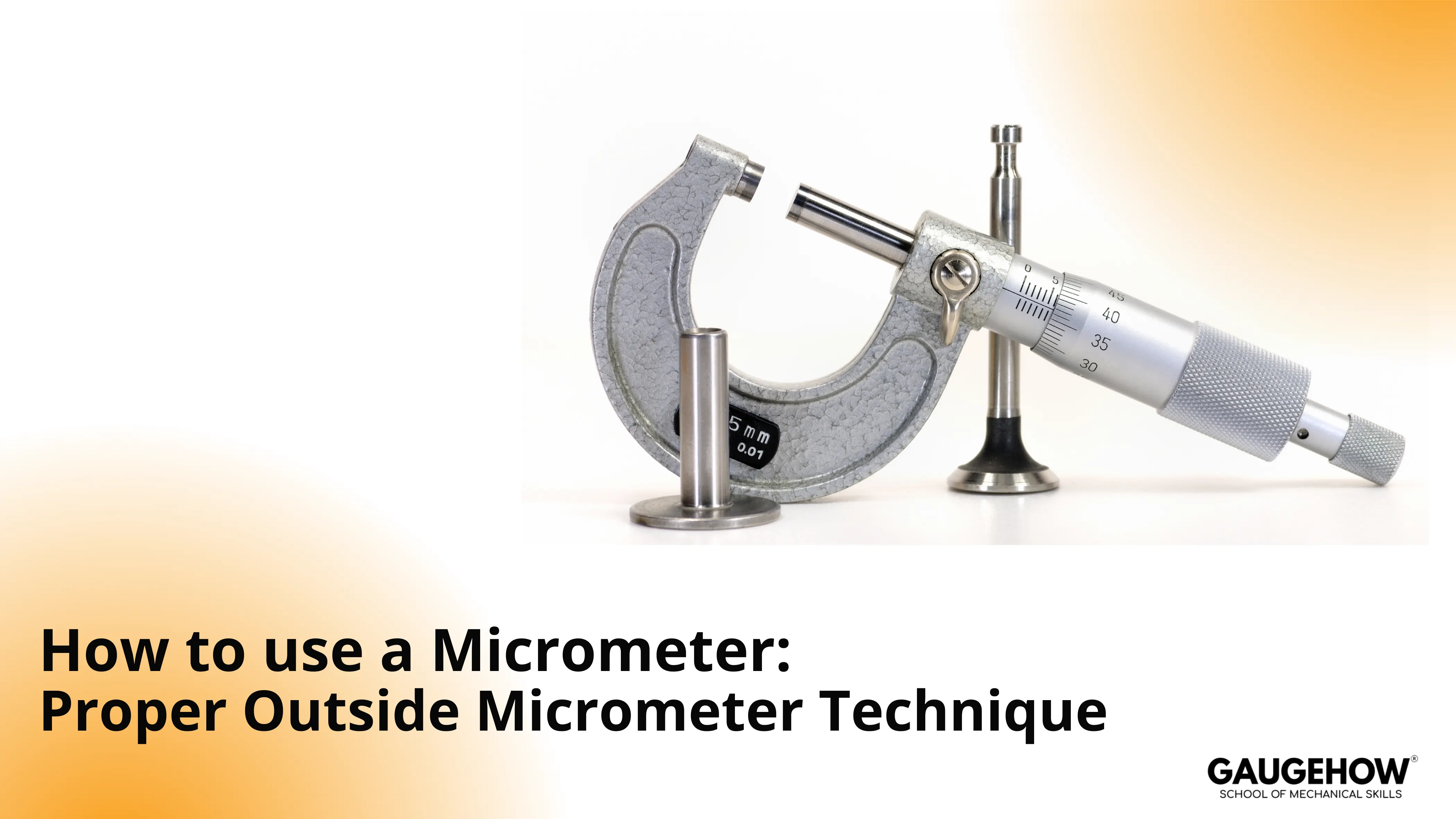 Outside micrometer with standard rods