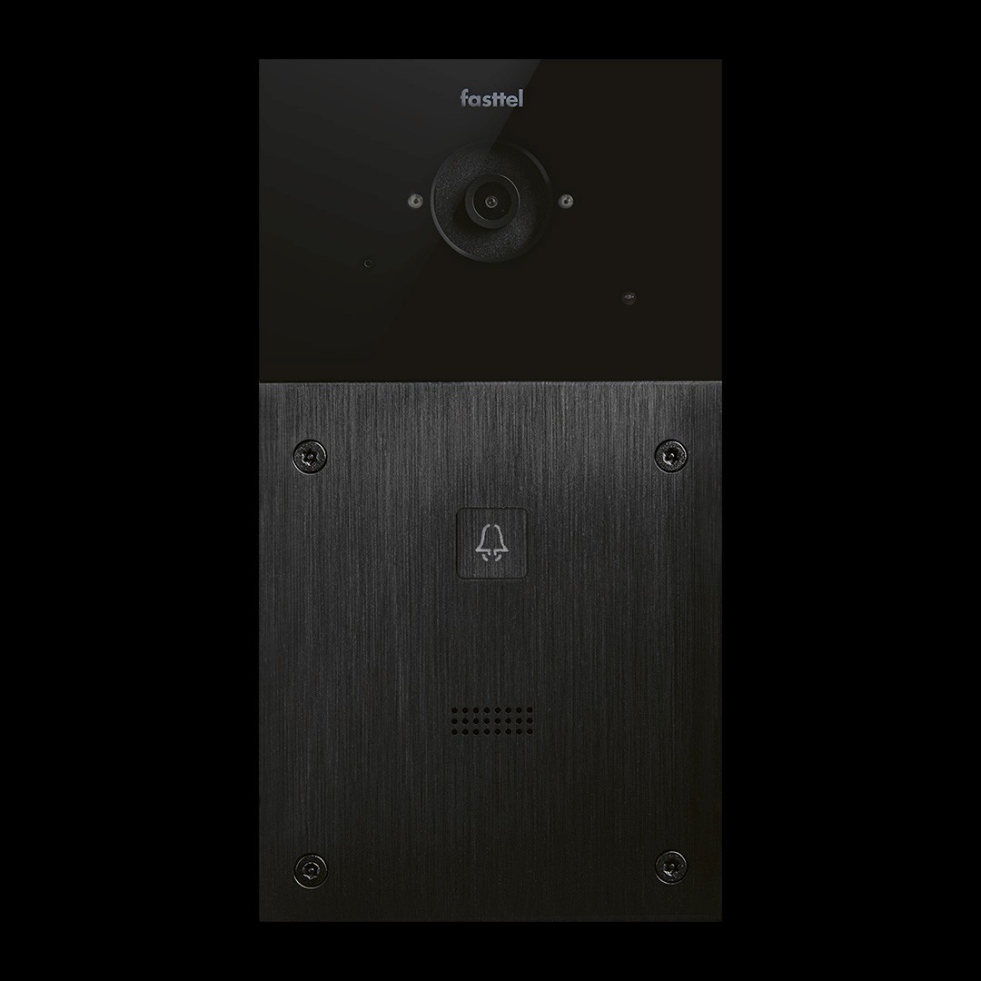 Fasttel intercom with keypad and bell icon