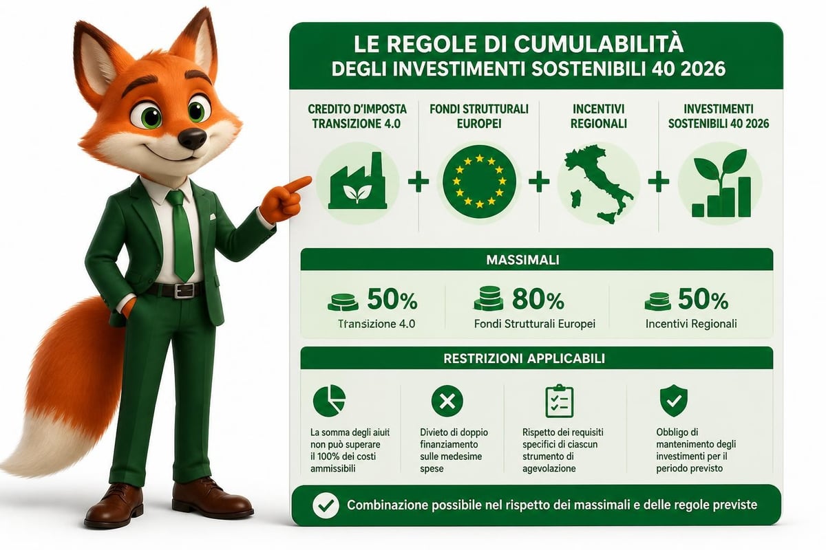 Schema cumulabilità agevolazioni