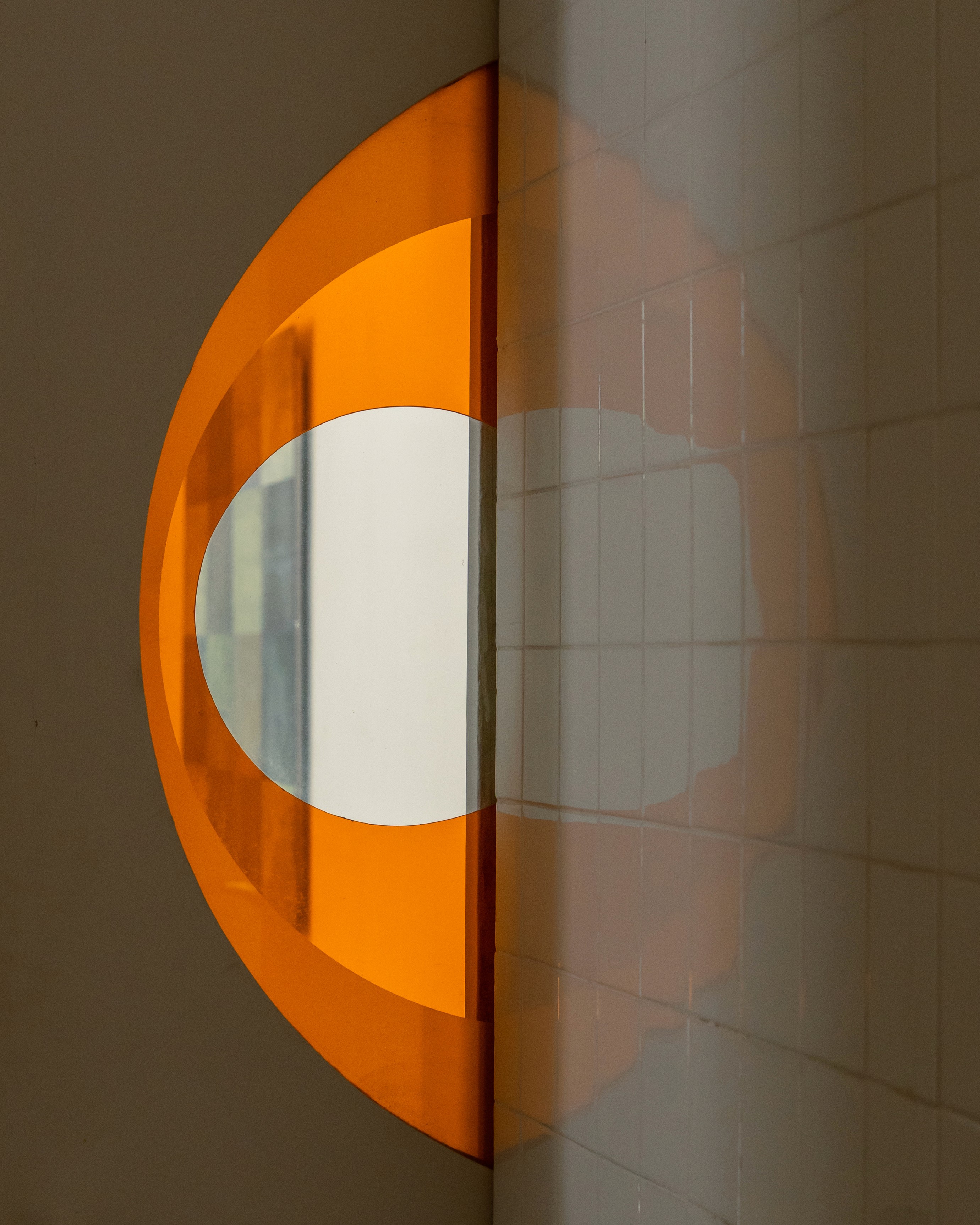 Orange door detail at Casa Carvajal