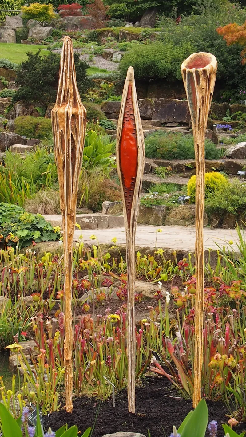 underpinning the undergrowth garden scultpure by Abby Martin tall 