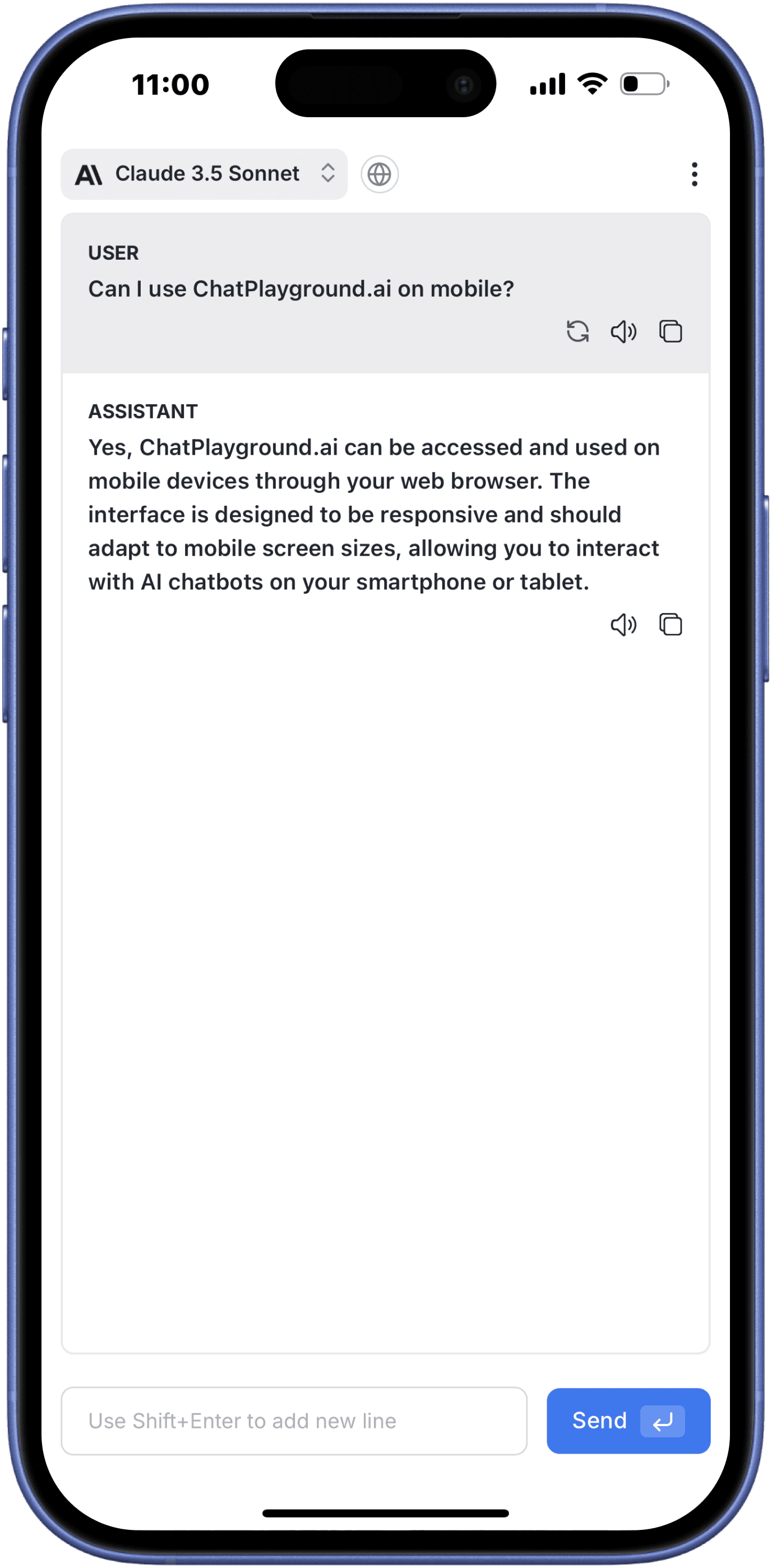 mobile app