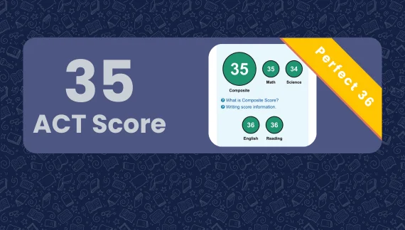 Student earned a perfect 36 composite score on the ACT