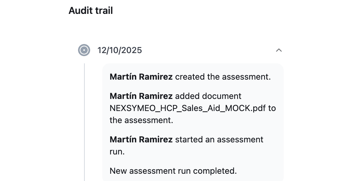 Signify Audit Trail