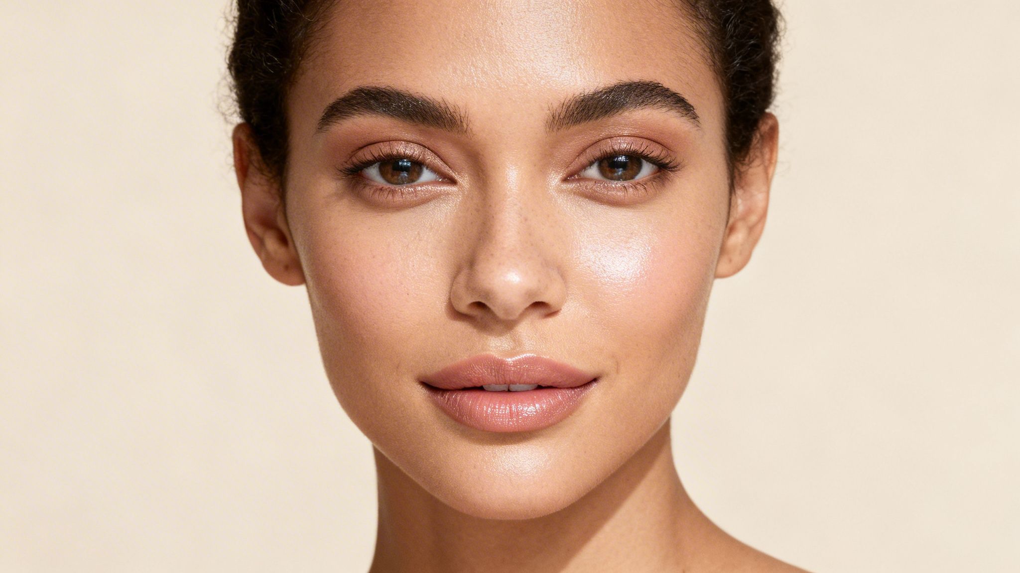 a photo of a woman with good skin