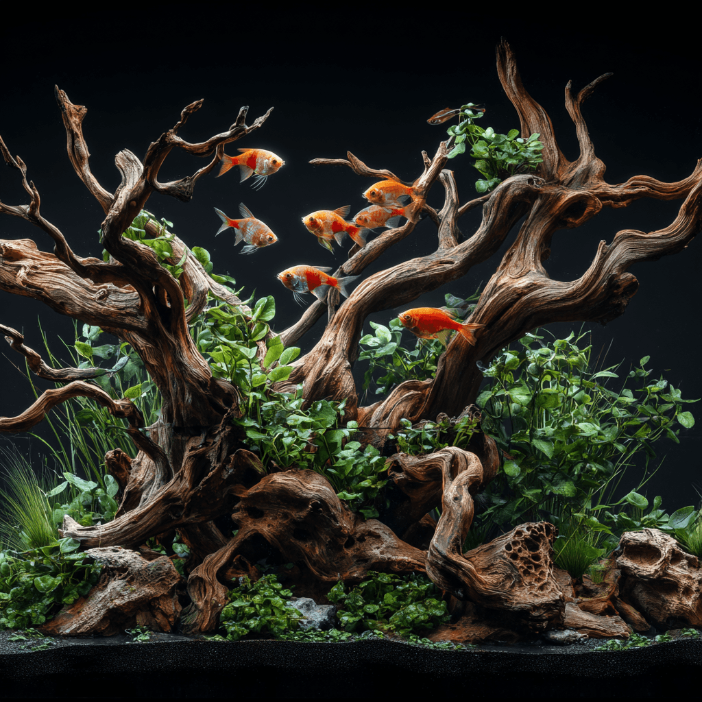 Background image of an aquascaped fish tank