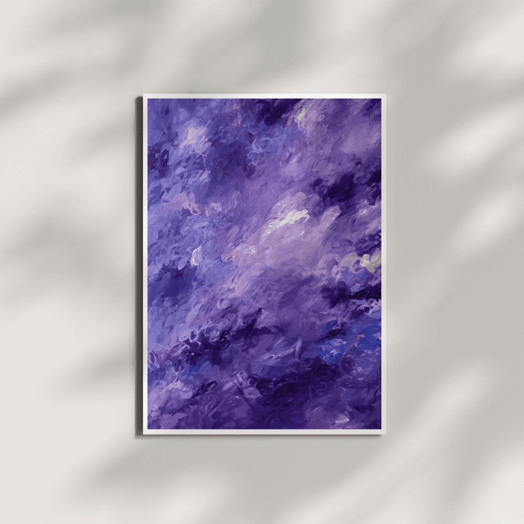 Purple Abstract Painting