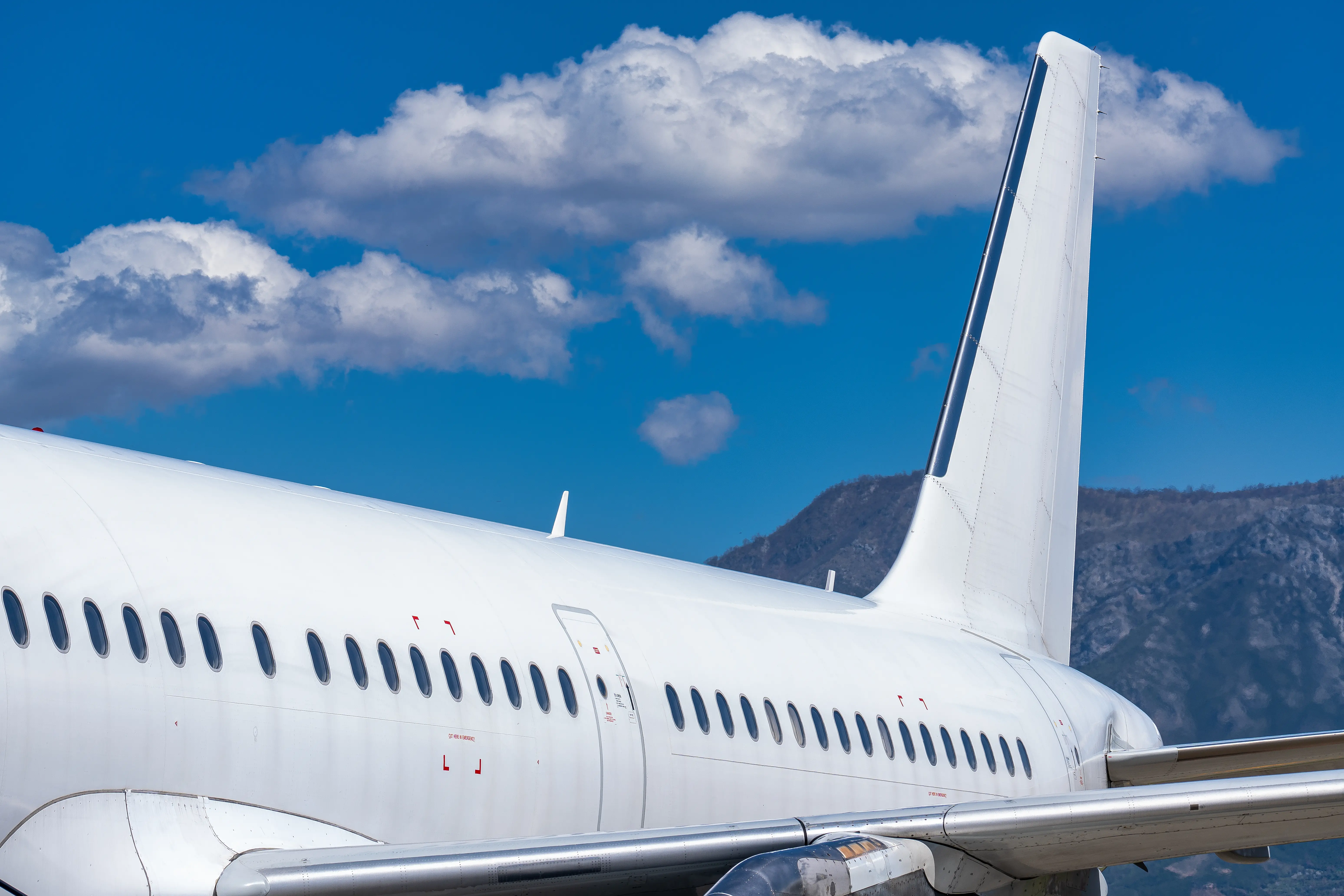 Aircraft parked at an airport gate