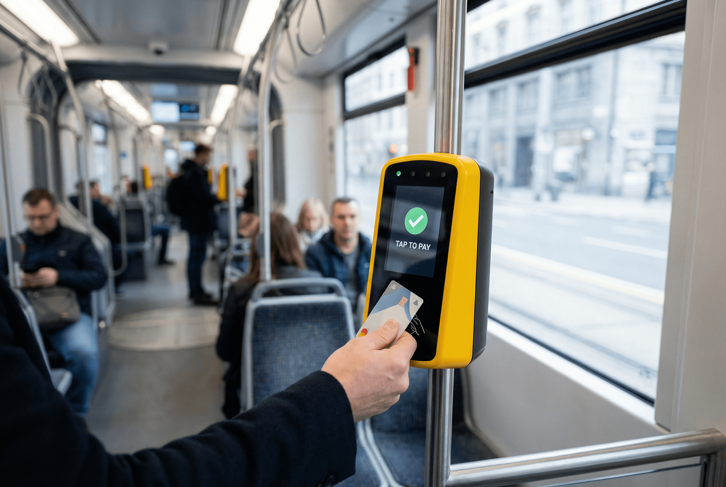 payment with card on transport system