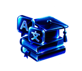 3D Gift Box in Glassy Blue Color