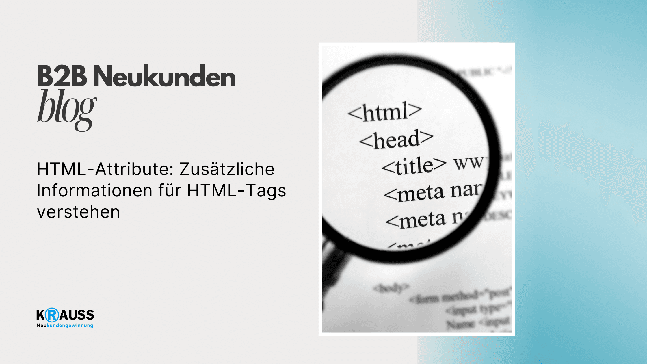 HTML-Attribute Zusätzliche Informationen für HTML-Tags verstehen