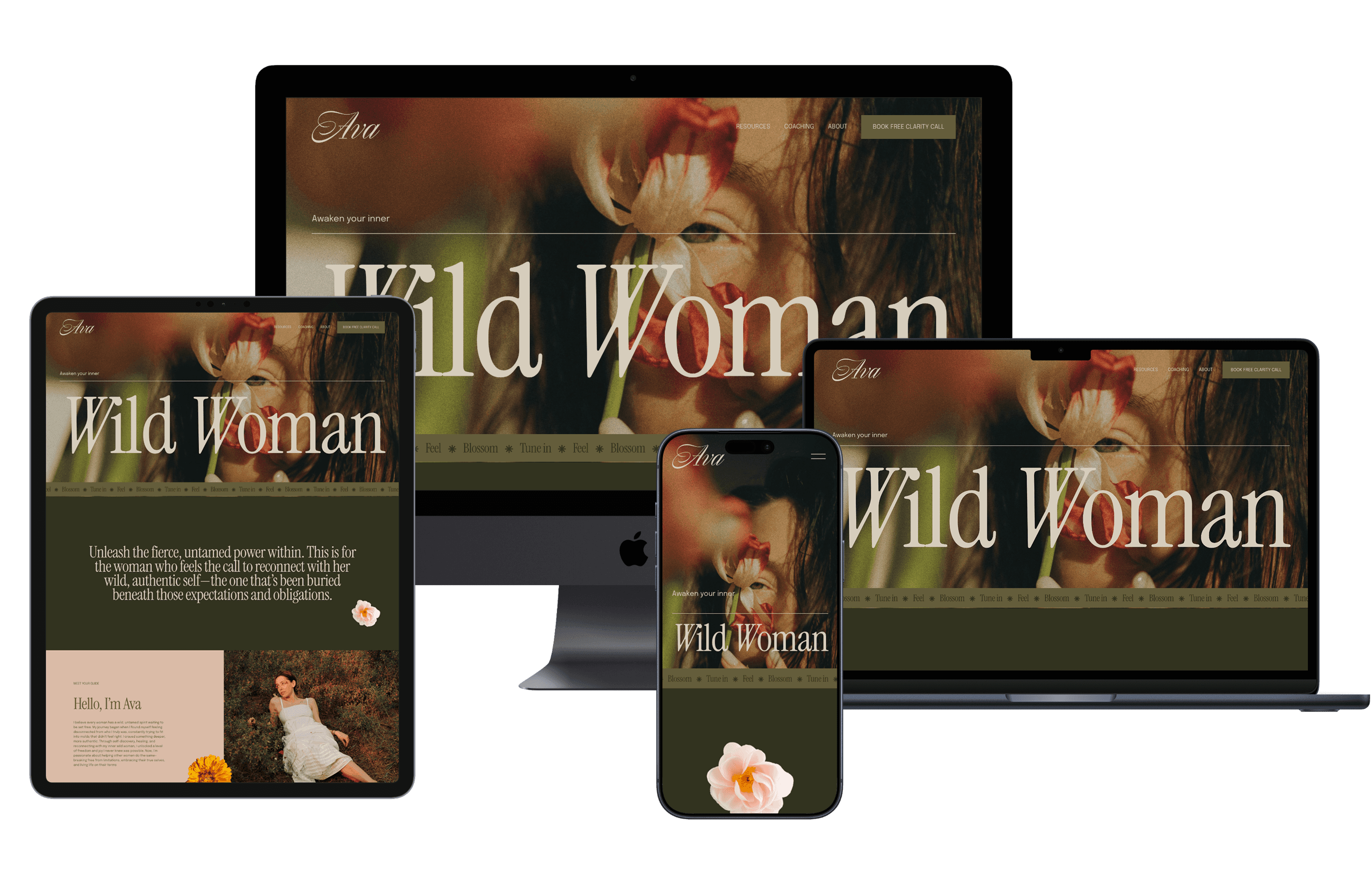 Cheerful woman at desk