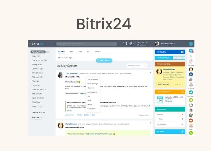 Bitrix24 - Project management software