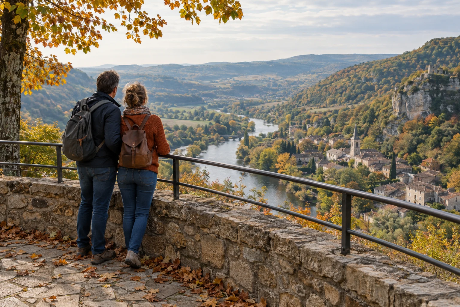 Besucher auf der Aussichtsterrasse