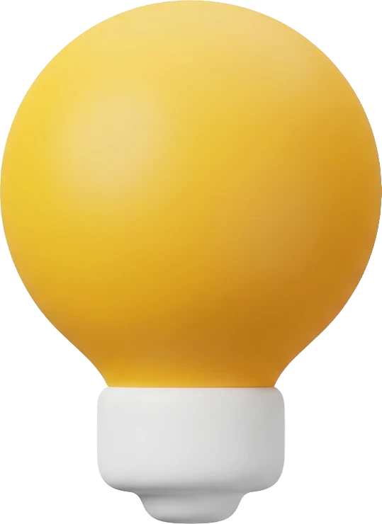 Gelbe Glühbirne