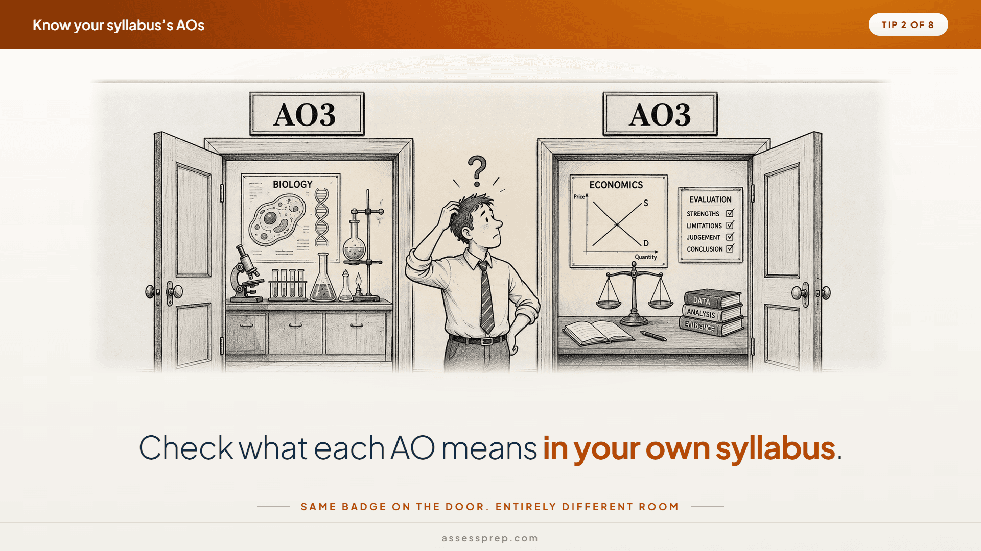 Know your syllabus's assessment objectives