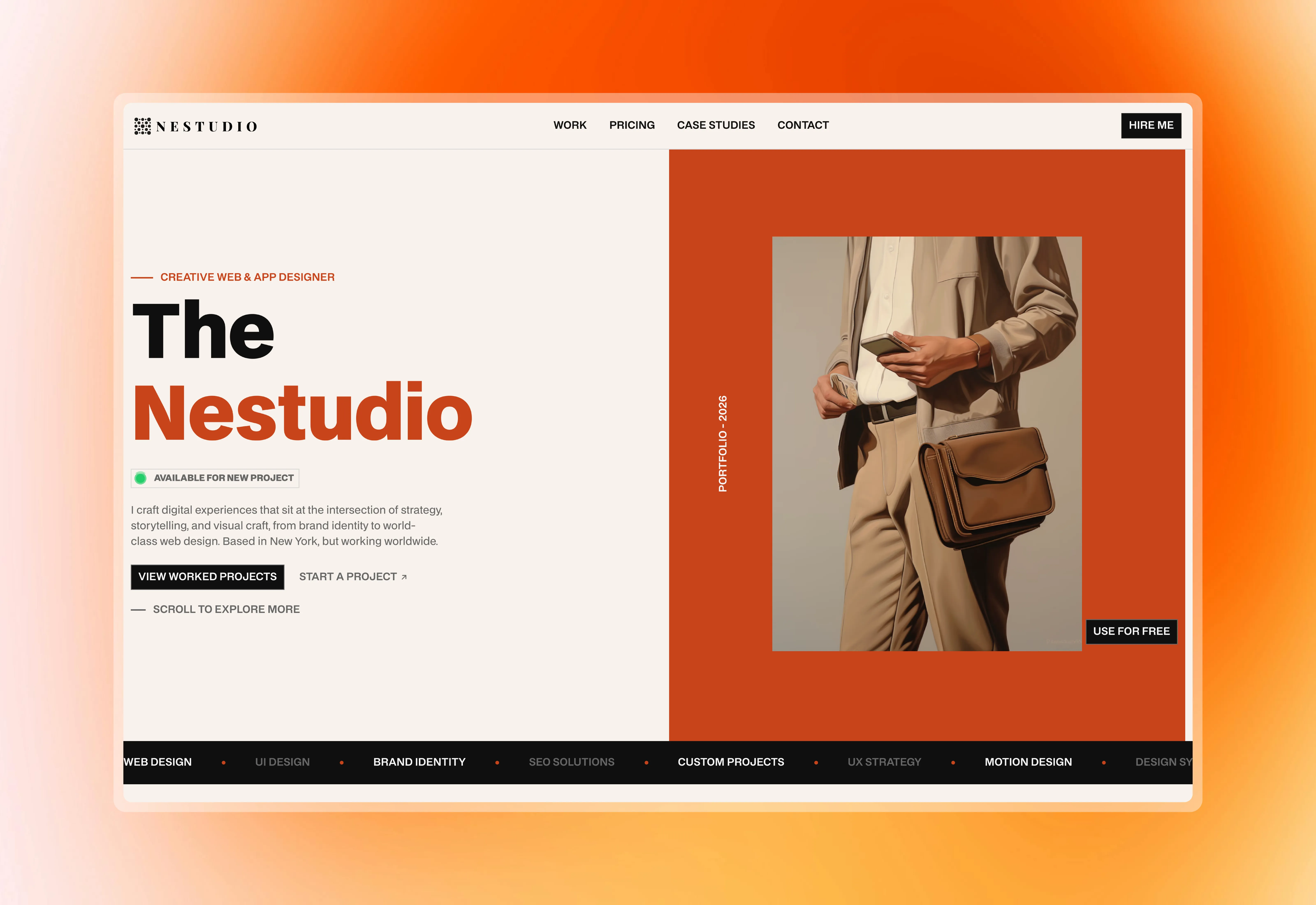 marktick, a framer dark themed website template home page and sections