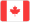 Canada flag icon featuring a red maple leaf on a white background, flanked by red vertical stripes.