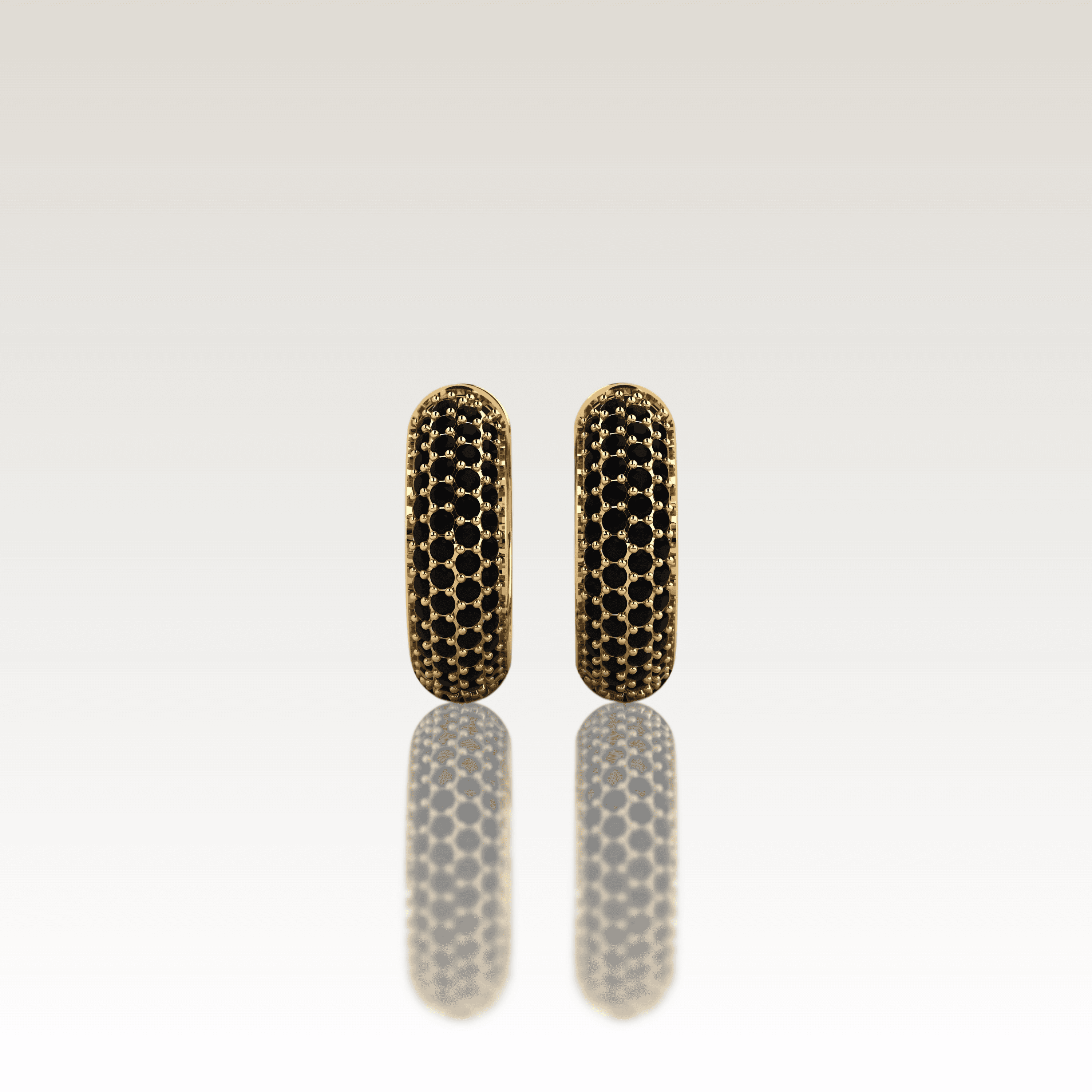 BON'BON Onyx Hoop Earrings image 7