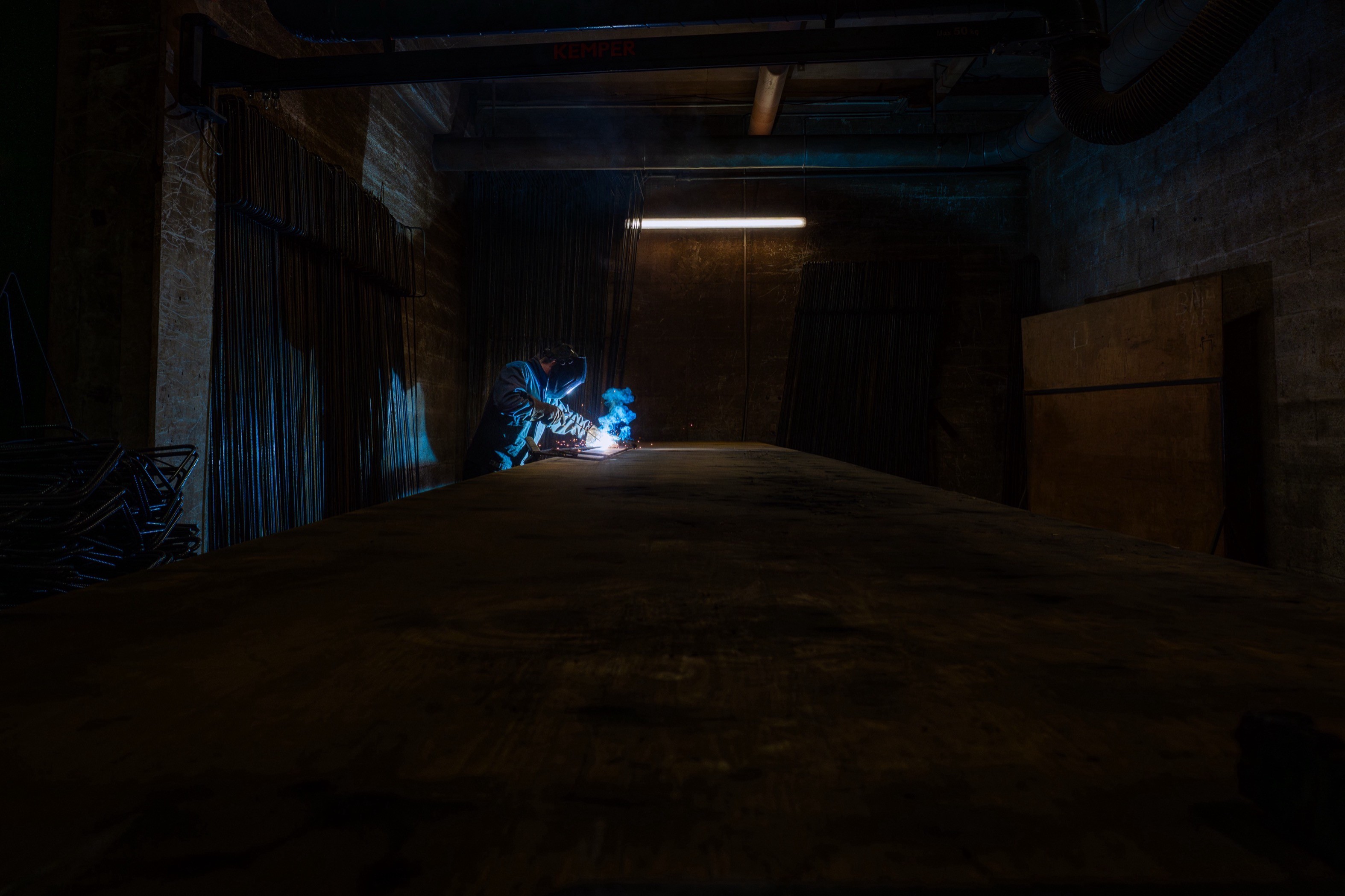 Solar panels in field