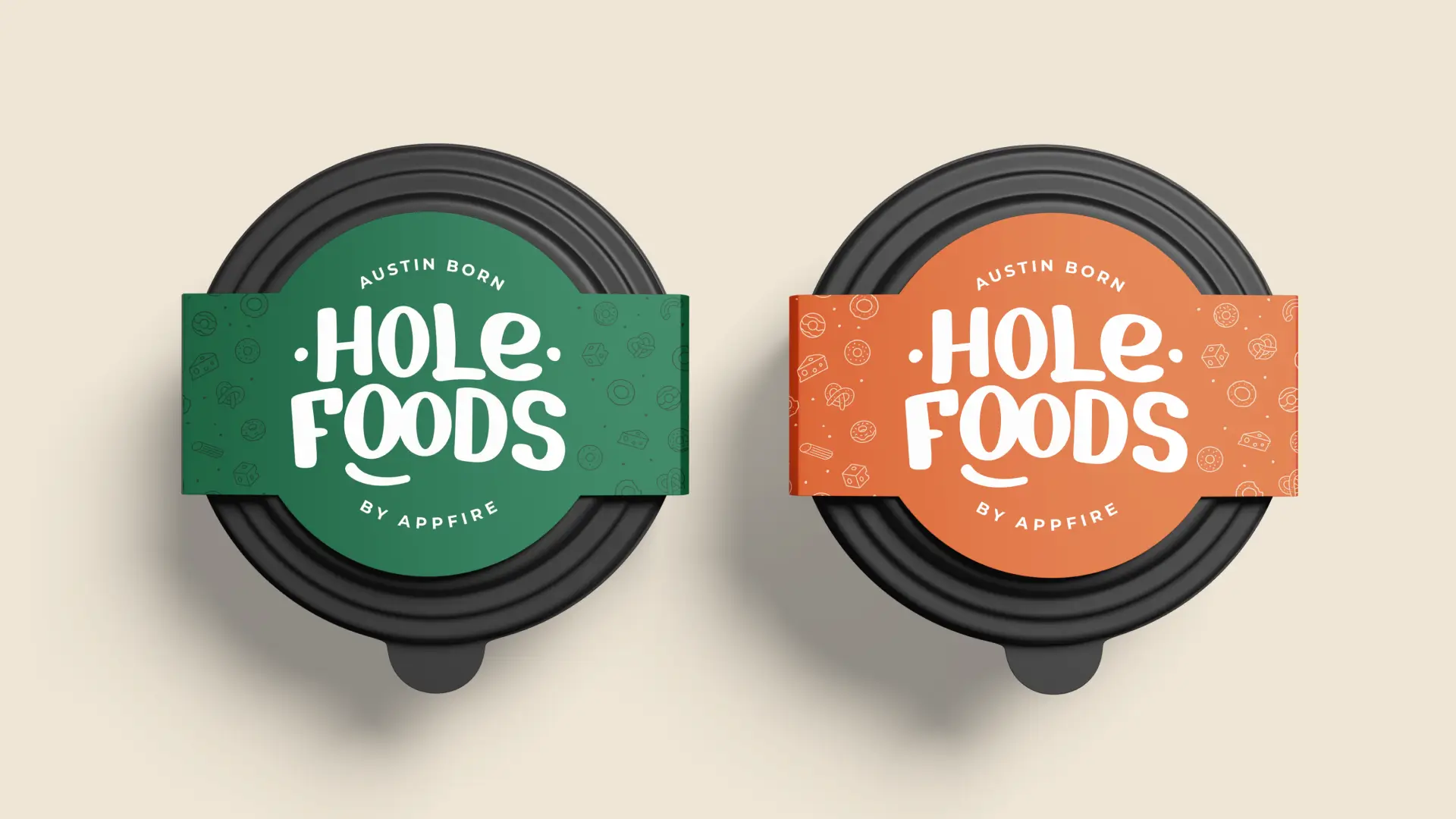 Woman wearing a green baseball cap embroidered with the Hole Foods logo.