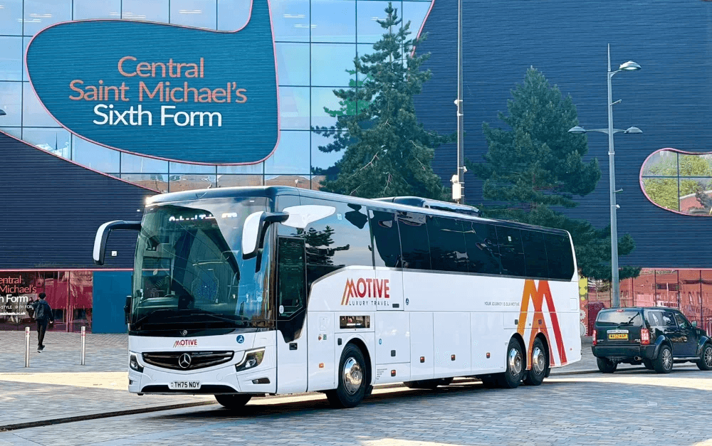 Luxury minibus and coach for premium chauffeur transport services.