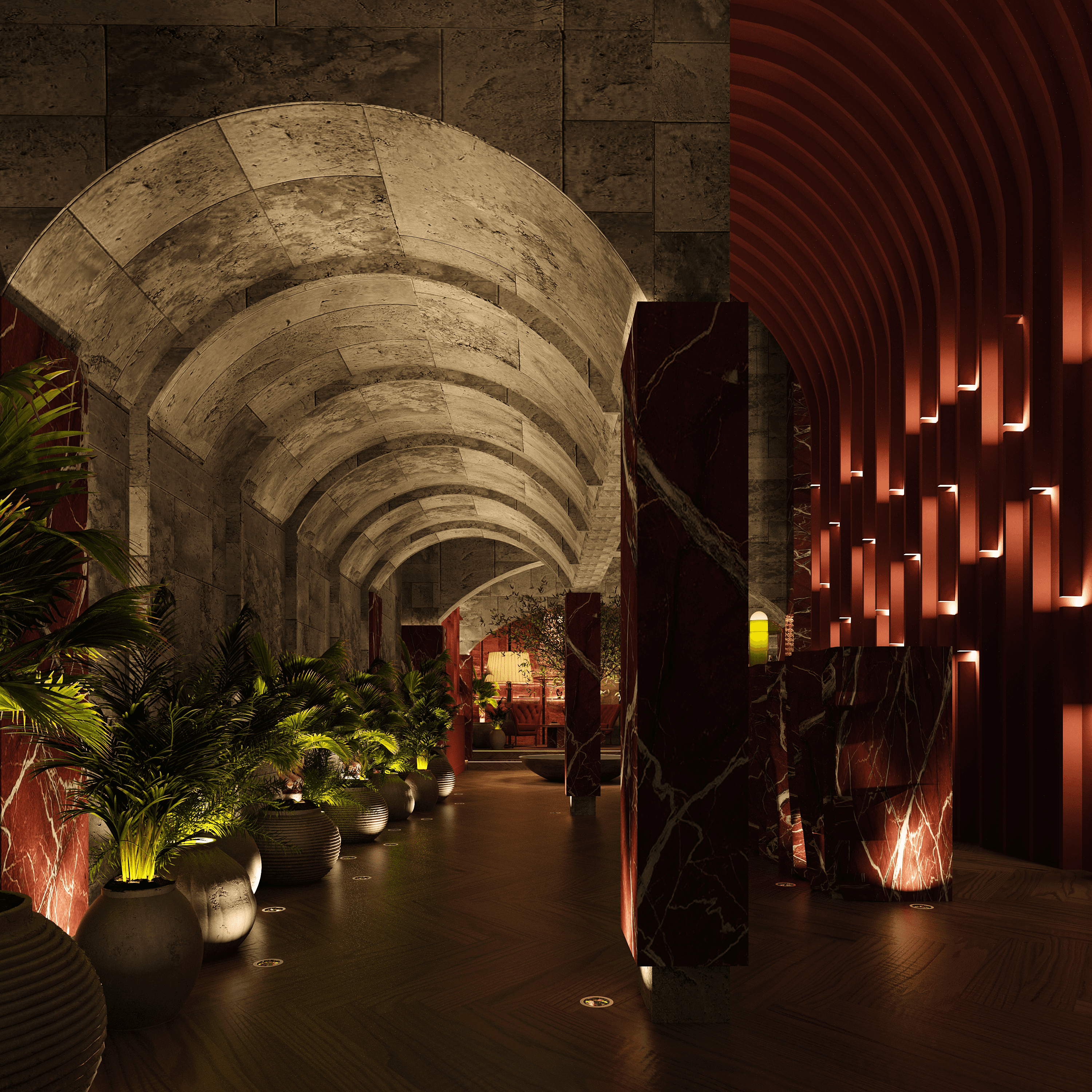 Project thumbnail image showcasing a modern interior design.