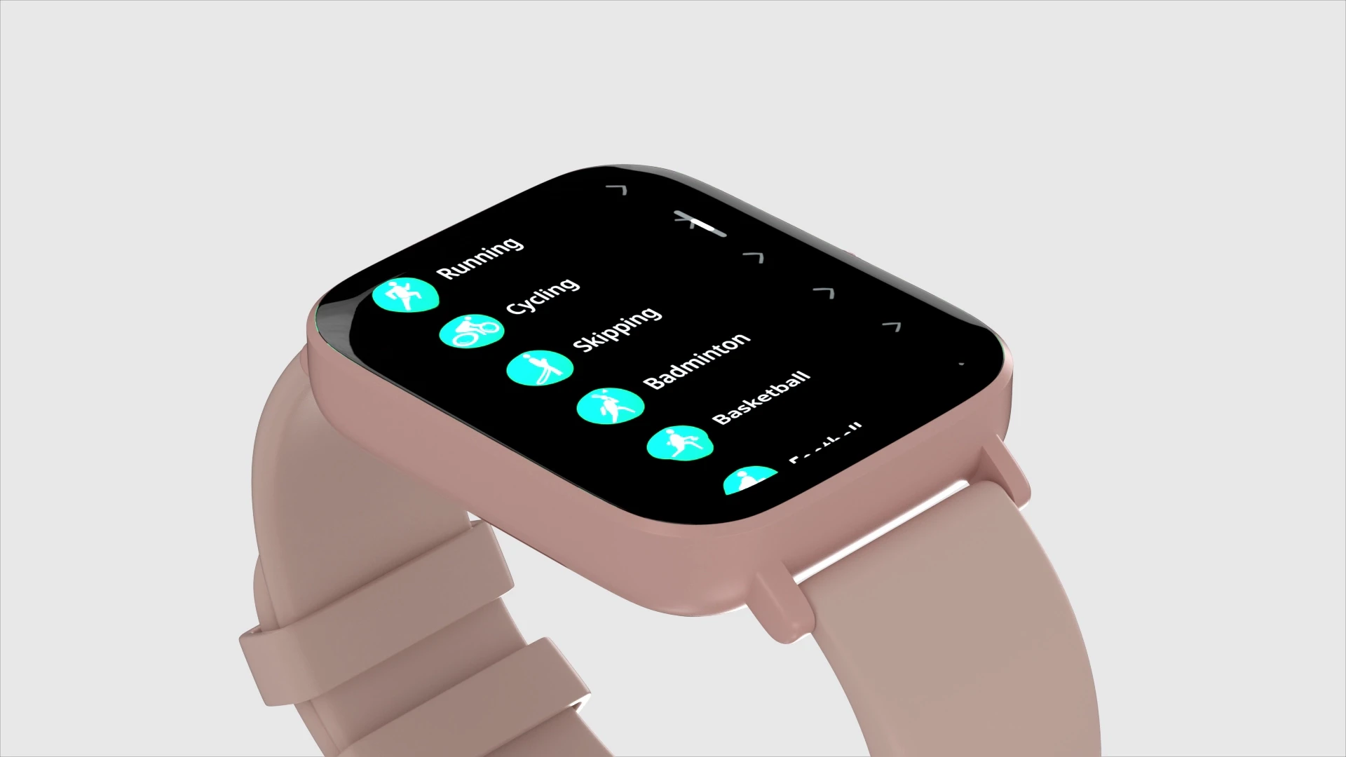 Close-up detail shot of cult.sport smartwatch interface and hardware