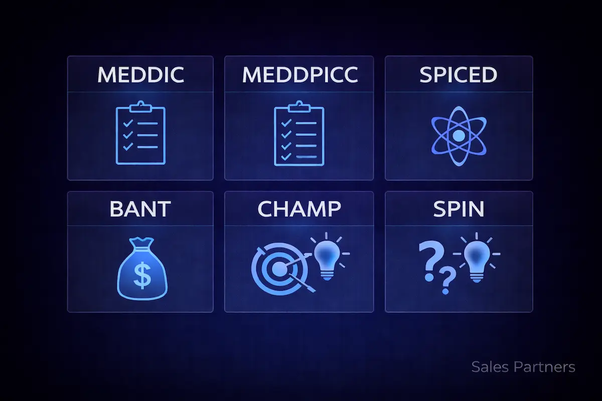 Top Sales Frameworks im Vergleich: MEDDIC, SPICED, BANT und Co